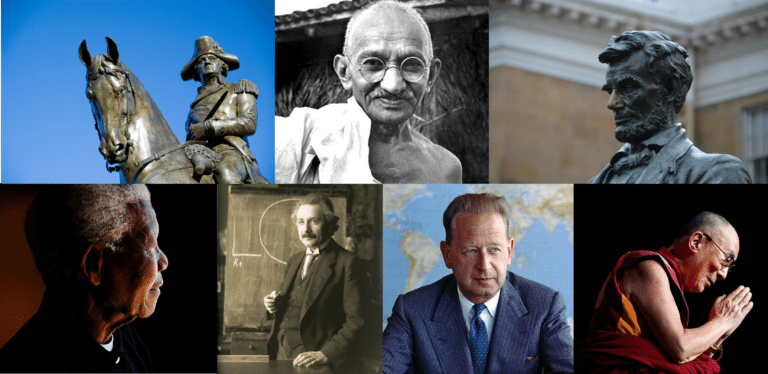 Spirituality and Leadership Historical montage